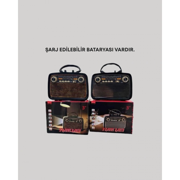 BFS Taşınabilir Bluetooth Hoparlör – Modern Teknoloji ile Nostaljik Radyo Deneyimi, FM/AM Fonksiyonu