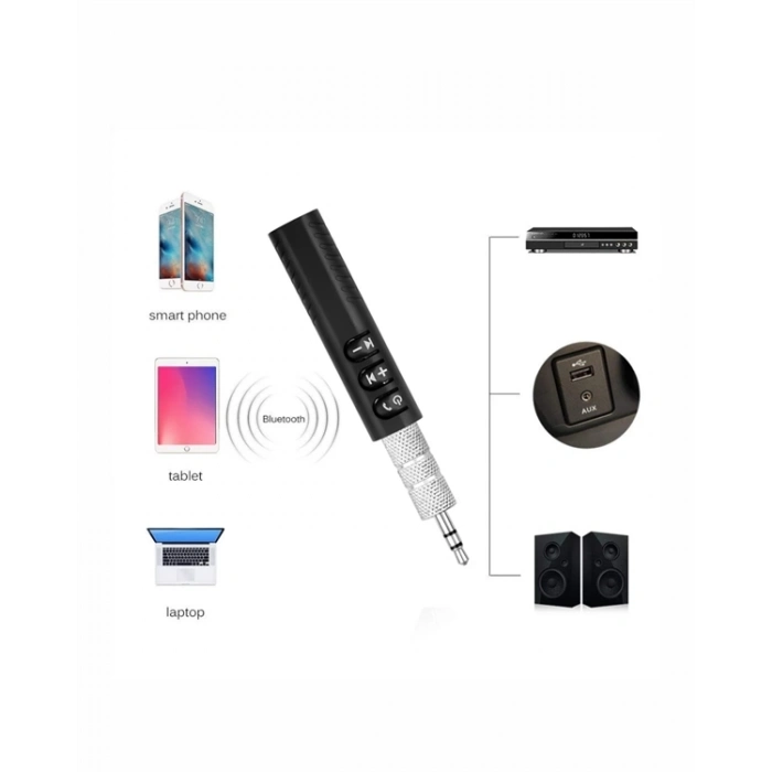 BFS Taşınabilir Bluetooth Ses Alıcısı | 30 Dk Şarj, 4 Saat Kullanım, Geri Klipsli