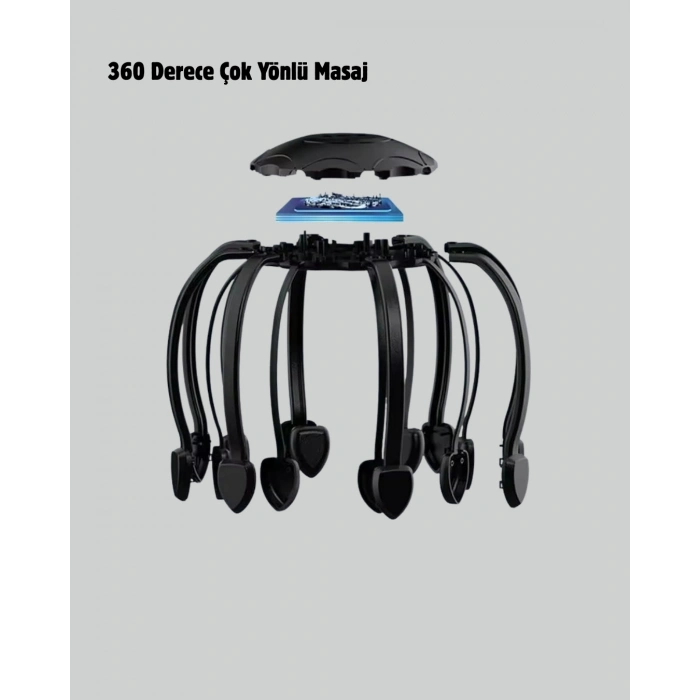 BFS Taşınabilir Kafa Masaj Cihazı Eller Serbest 360° Profesyonel Masaj