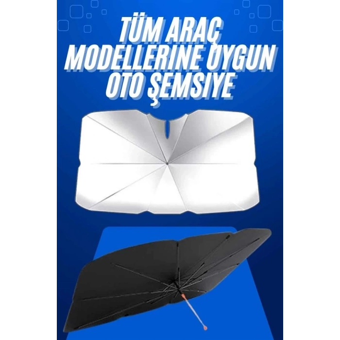BFS Taşınabilir Oto Cam Güneşliği Katlanabilir Tüm Araçlara Uyumlu Güneş Gölge Koruyucu