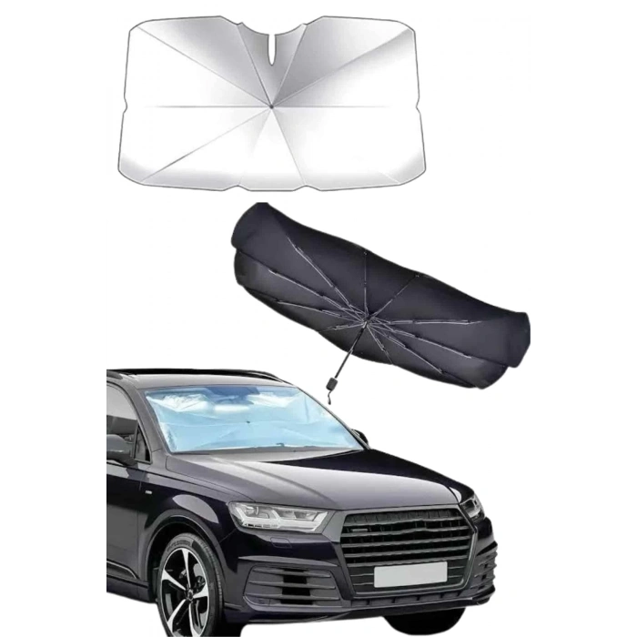 BFS Taşınabilir Oto Cam Güneşliği Katlanabilir Tüm Araçlara Uyumlu Güneş Gölge Koruyucu