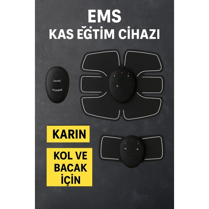 BFS Titreşimli EMS Spor Aleti Karın Kol ve Bacak Kas Yapma Cihazı 2025 Model