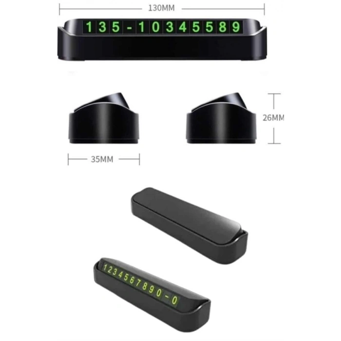 BFS Tüm Araçlara Uyumlu Araç Içi Park Numaratör Oto Araç Numaratör