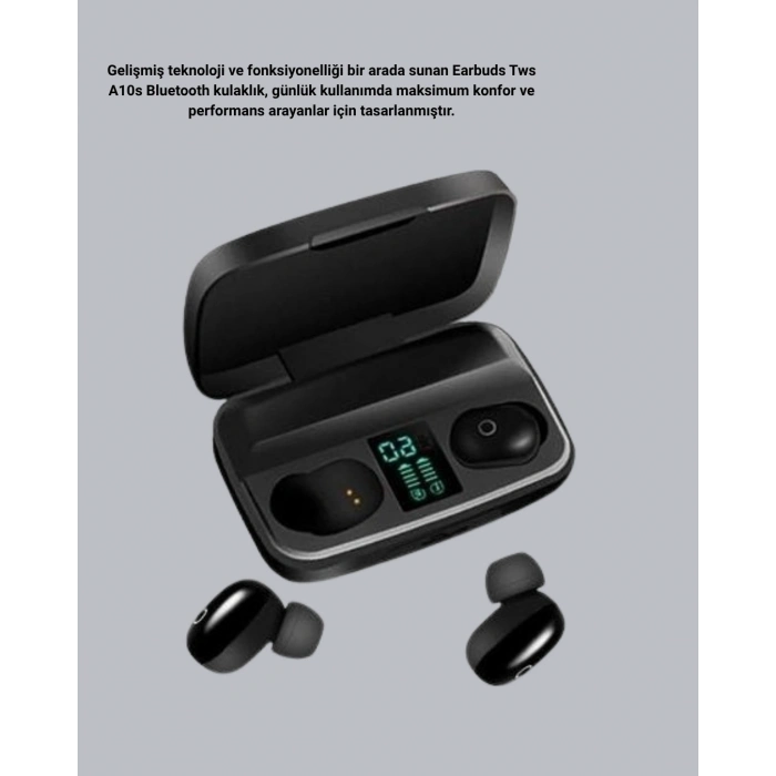 BFS TWS Bluetooth Kulaklık 1800mAh Şarj Kutulu Dijital Ekranlı