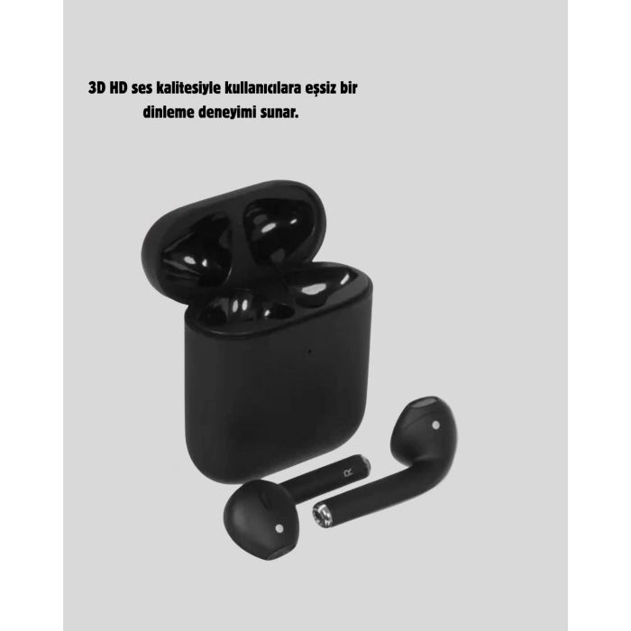 BFS Tws Pro 5 3D HD Ses Bluetooth Kulaklık – Kablosuz, Ergonomik, Şarj Kutulu, Gürültü Engelleme