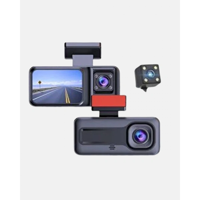BFS Üç Kameralı Dash Cam 170° Geniş Açılı Full HD Gece Görüşlü