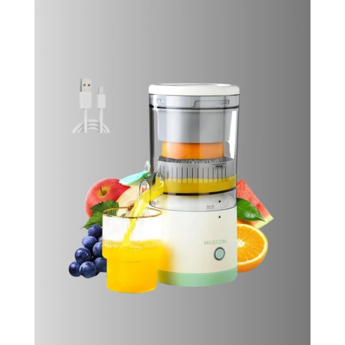 BFS USB Şarjlı Mini Meyve Sıkacağı – Çift Bıçaklı, Güvenlik Kilitli