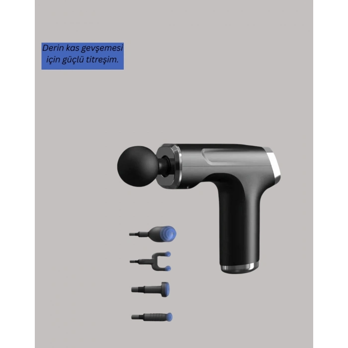 BFS USB Type-C Şarjlı Taşınabilir Masaj Tabancası