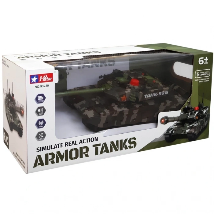 BFS Uzaktan Kumandalı 1/12 6 Fonksiyonlu Şarjlı Tank
