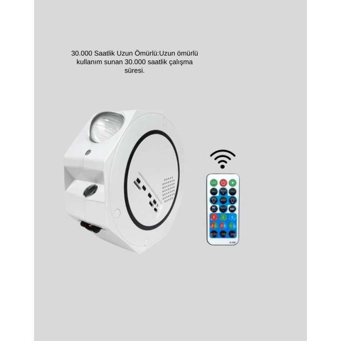 BFS Uzaktan Kumandalı Zamanlayıcılı Galaksi Yıldız Projektörü