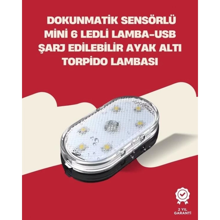 BFS Uzun Ömürlü Lityum Bataryalı, Kompakt Araba İç Mekan LED Işıklar