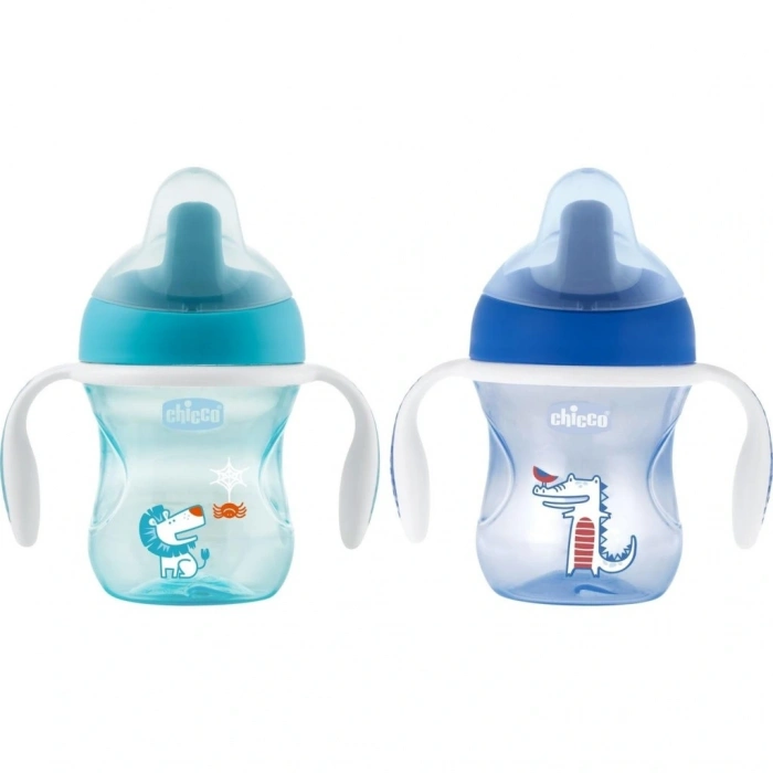 BFS   Yarı Yumuşak Uçlu Alıştırma Bardağı 6 Ay+ 200 ml Erkek