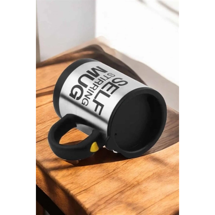 BFS Yazılı Kupa Kendi Kendini Karıştıran Mikser Kupa Termos Bardak