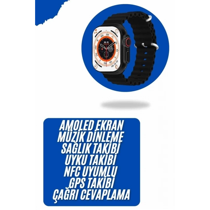 BFS Yeni Nesil Akıllı Kol Saati Nabız Ölçer GPS Uyumlu 49 MM Kasa