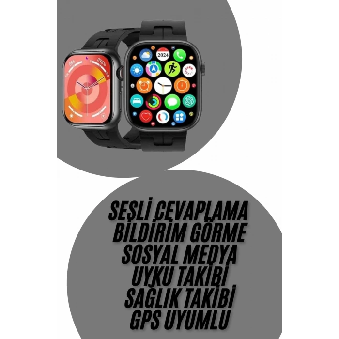 BFS Yeni Nesil Akıllı Saat Çağrı Cevaplama Müzik Dinleme Plastik Kordon Mesaj Bildirimleri