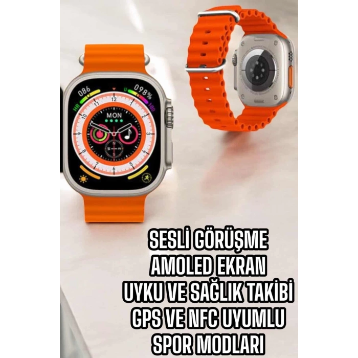 BFS Yeni Nesil Akıllı Saat Nabız Ölçer Sağlık Ölçer ve Kalori Ölçer Uyku Takibi NFC Özelliği