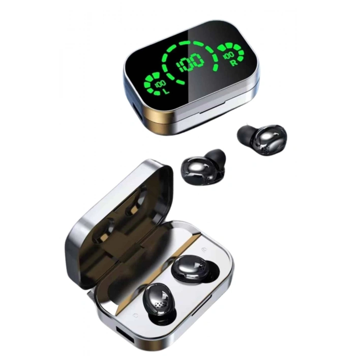 BFS Yeni Nesil Bluetooth Kulaklık Çağrı Cevaplayabilen Dijital Göstergeli Powerbankli