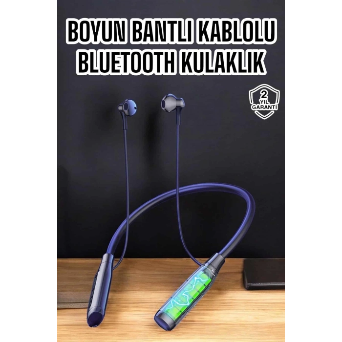 BFS Yeni Nesil Bluetooth Kulaklık Kablolu Kulak İçi Dijital Göstergeli