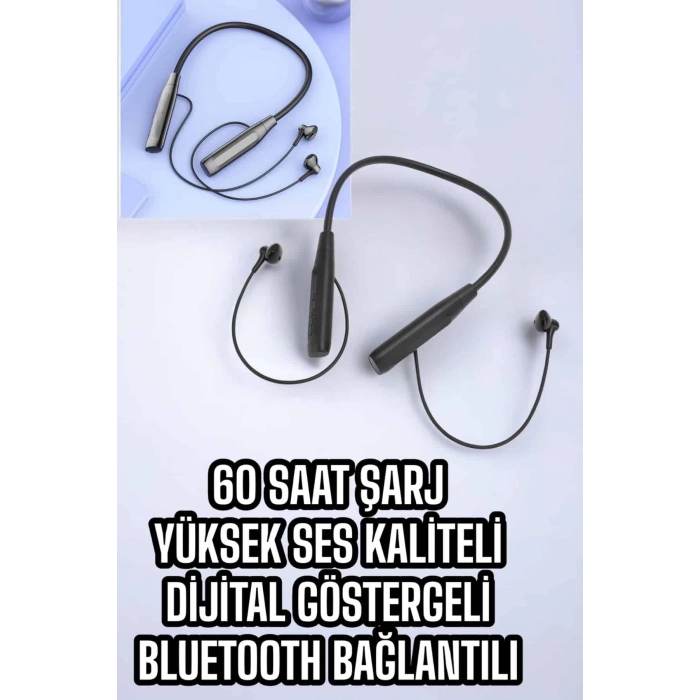 BFS Yeni Nesil Bluetooth Kulaklık Kablolu Kulak İçi Dijital Göstergeli