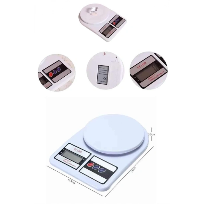 BFS Yeni Nesil Taşınabilir Dijital Hassas Mutfak Tartısı Mutfak Terazisi Hassas Ölçüm 10 Kg