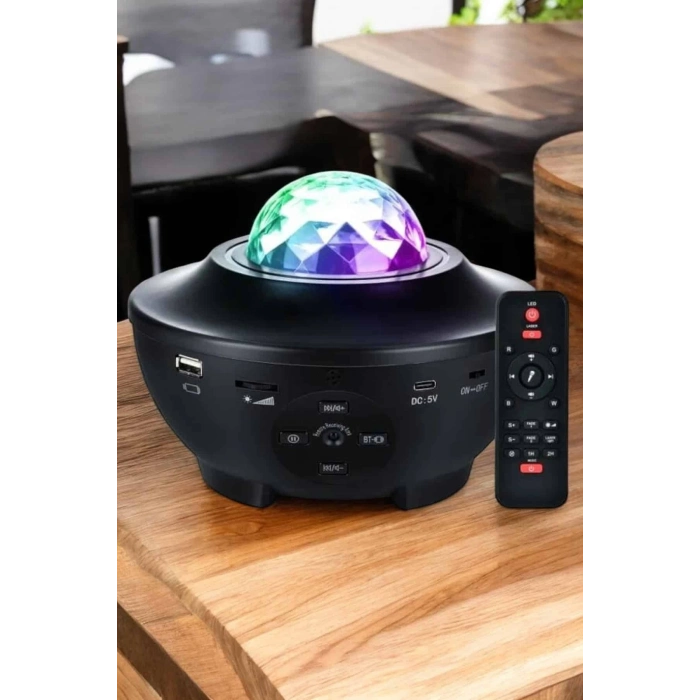 BFS Yıldızlı gökyüzü Projektörü Uzaktan kumandalı Çocuklara Özel Şarjlı