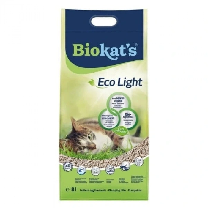 Biokats Eco Light Pelet Kedi Kumu 8 Lt 1 Adet