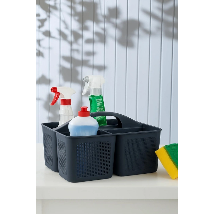 Bölmeli Deterjanlık Organizer Füme