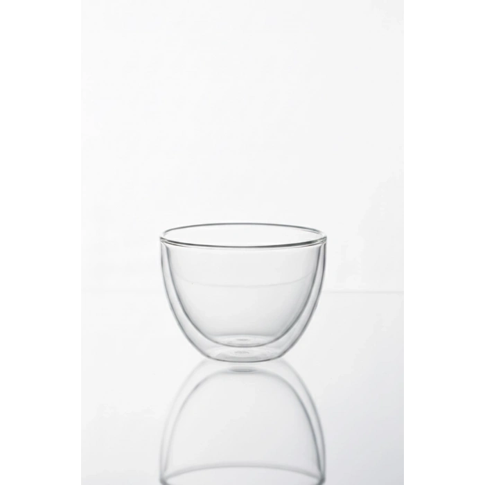 Çift Cidarlı Cam Kase 250 ml 10 cm