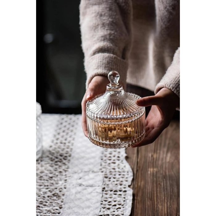 Çizgili Cam Şekerlik