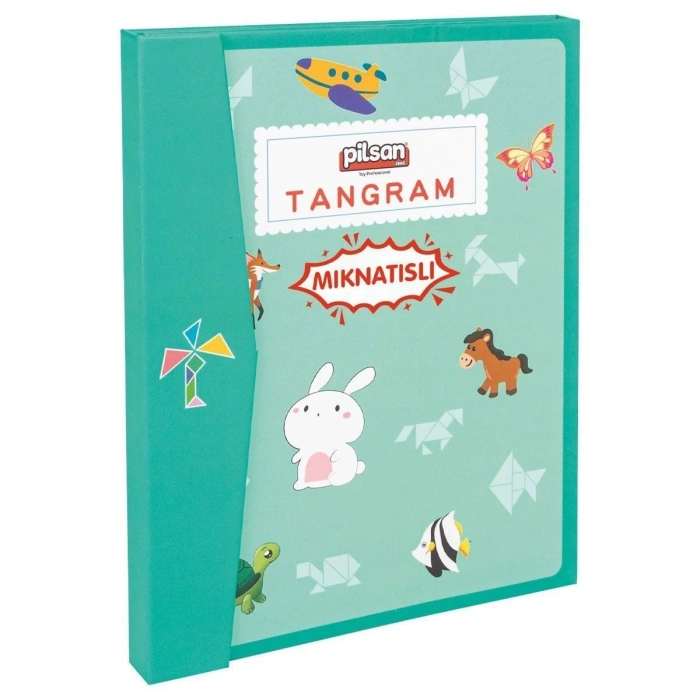 ÇOK SATAN 03 569 Ahşap Manyetik Tangram -Pilsan Oyuncak