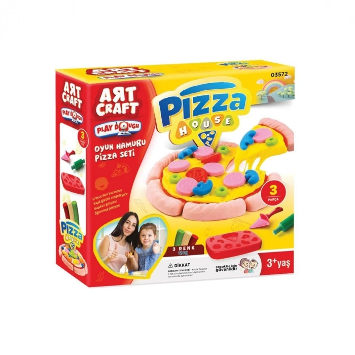 ÇOK SATAN 03572 Dede, Pizza Seti Oyun Hamuru 150 gr / +3 yaş