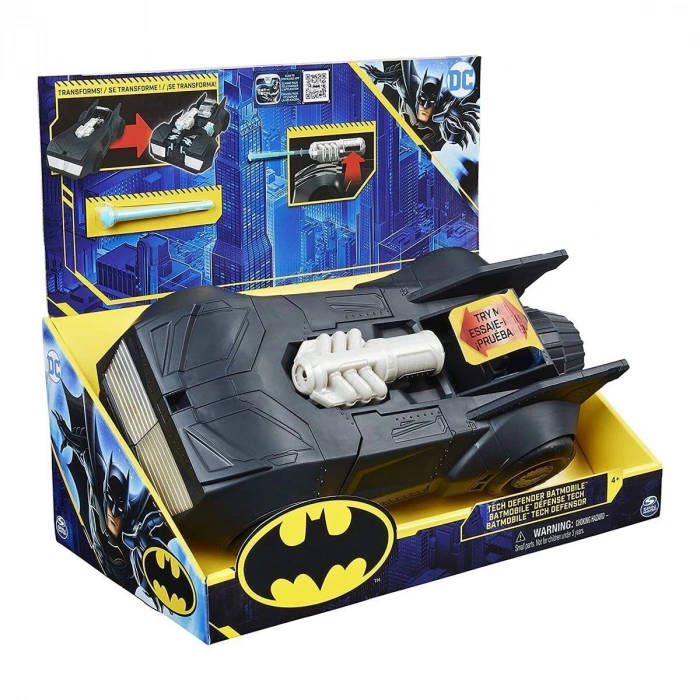 ÇOK SATAN 037676 DC Comics Tech Defender Batmobil -Spinmaster