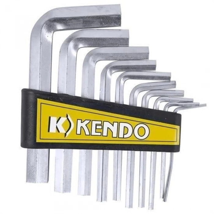 ÇOK SATAN 10 Parça Çelik Alyan Seti Kısa Düz Köşe Alyan Anahtar Takımı