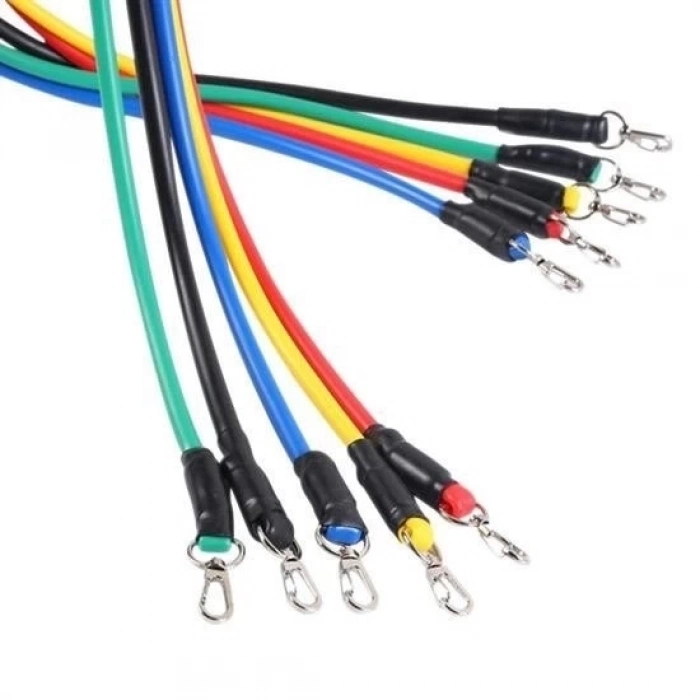 ÇOK SATAN 10 Parça Lateks Egzersiz Bandı Çekme Halatı Egzersiz Seti