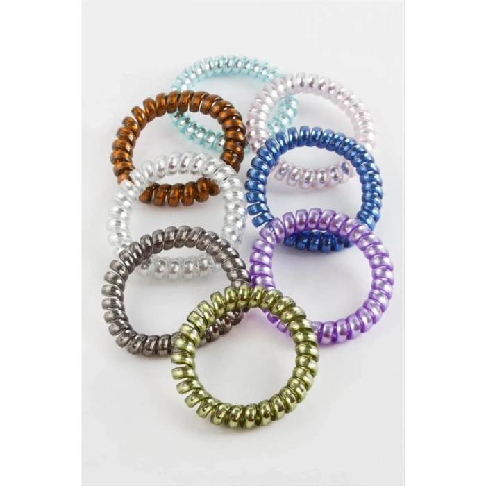 ÇOK SATAN 100 Adet Renkli Makarna Lastik Toka