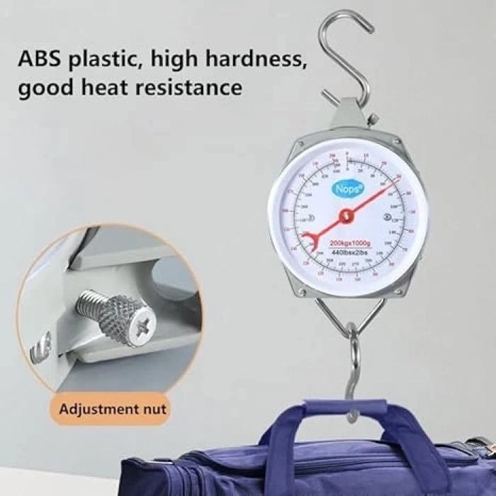 ÇOK SATAN 100 Kg Kapasiteli Askılı Terazi - Dayanıklı, Net Kadranlı, Çift Ölçü Birimli, Endüstriyel Ve Dış Mekan Uyumlu