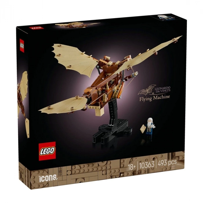 ÇOK SATAN 10363 Lego icons - Leonardo da Vincinin Uçan Makinesi 493 parça +18 yaş