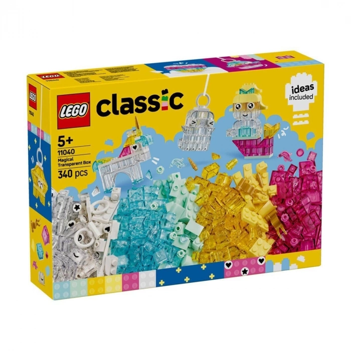ÇOK SATAN 11040 Lego Classic  Sihirli Saydam Kutu 340 parça +5 yaş