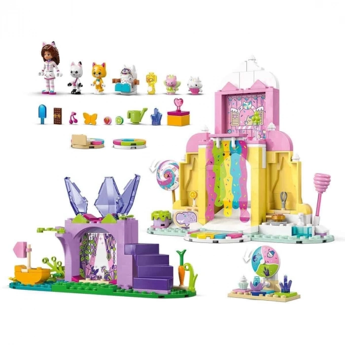ÇOK SATAN 11205 Lego Gabbys Dollhouse Şekerleme Dağı ve Kedi Bahçesi 263 parça +4 yaş