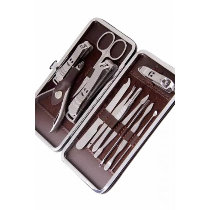 ÇOK SATAN 12 Parça Manikür Pedikür Seti Tırnak Bakımı Nasır Temizleme El Ayak Bakımı