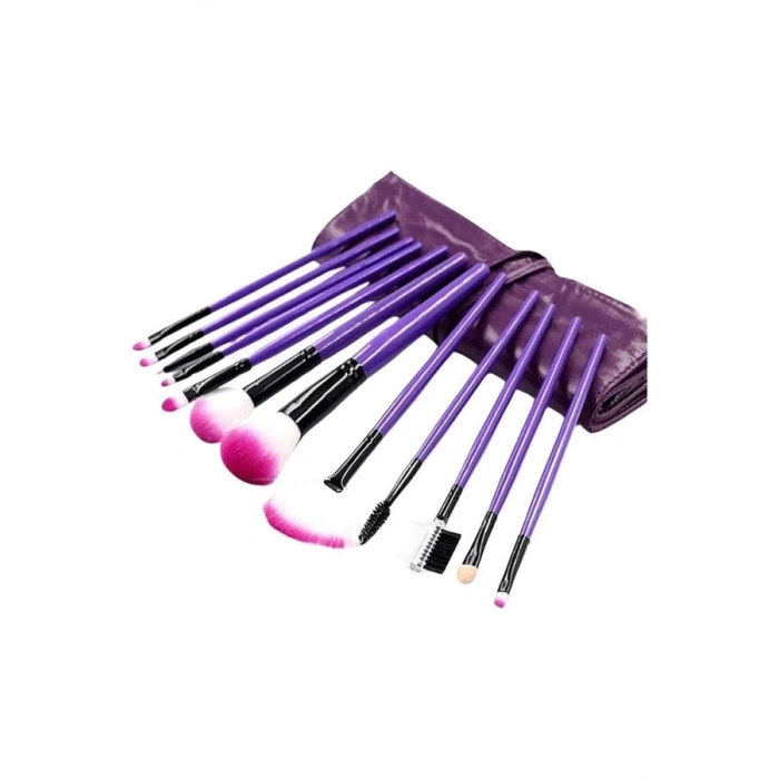 ÇOK SATAN 12 Parça Yumuşak Uçlu Makyaj Fırça Set-Göz ve Yüz Makyajı İçin Fırça Seti Profesyonel Makyaj Seti