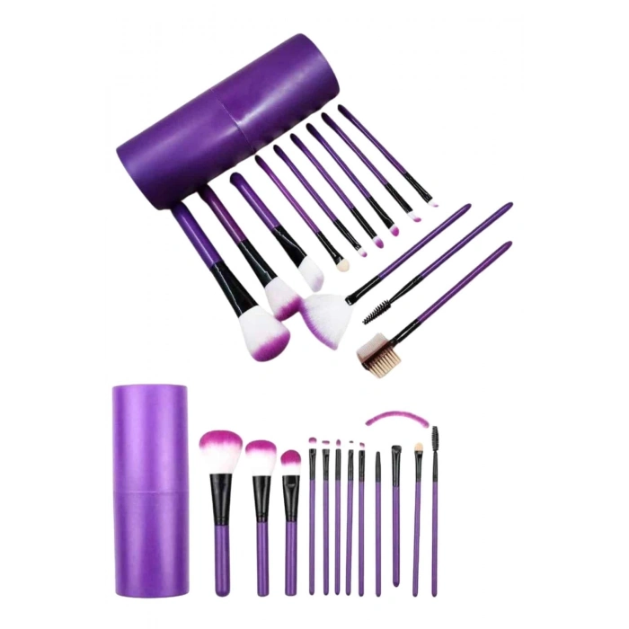 ÇOK SATAN 12 Parça Yumuşak Uçlu Makyaj Fırça Set-Göz ve Yüz Makyajı İçin Fırça Seti Profesyonel Makyaj Seti