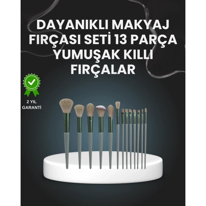 ÇOK SATAN 13lü Fiber Kıllı Yumuşak Makyaj Fırçası Seti Taşınabilir ve Ergonomik Tasarım