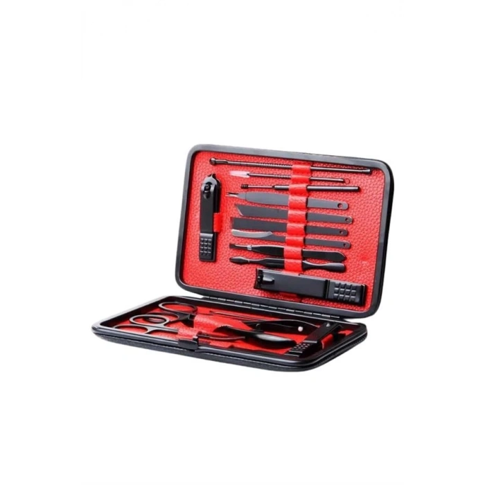 ÇOK SATAN 17 Parça Manikür Seti Taşınabilir Özel Çantalı El ve Ayak Bakımı Tırnak Batığı Temizleme