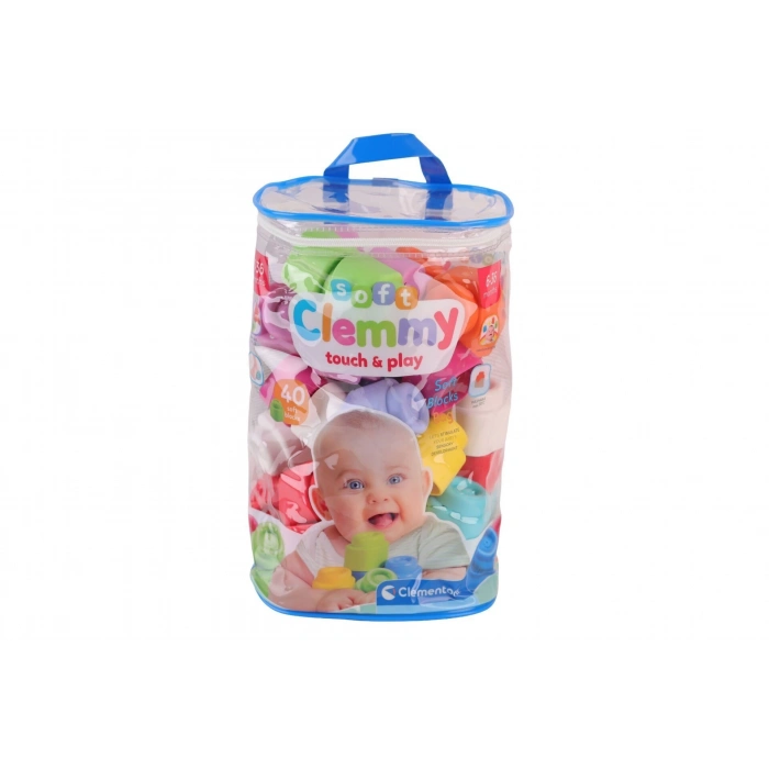 ÇOK SATAN 17878 Soft Clemmy - Yumuşak Blok Çantası - 40 parça 6-36 ay