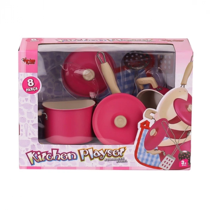 ÇOK SATAN 1818-6A Emaye Tencere 8 Parça -Vardem Oyuncak