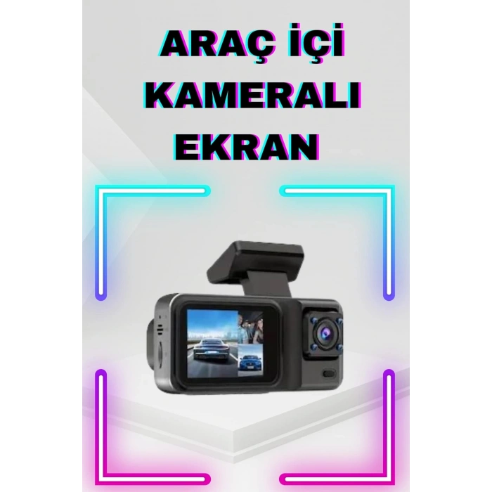 ÇOK SATAN 2 İnç Araç İçi Kameralı Ekran 1080P Full HD Kaliteli Hafıza Kart Destekli