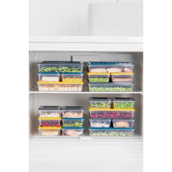 ÇOK SATAN 2li Saklama Kabı , Mikrodalga Uyumlu Erzak Saklama Kabı Antrasit 2 X 2400 ml