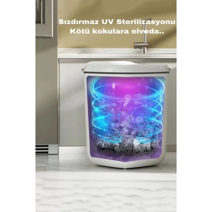 ÇOK SATAN 20 Lt Sensörlü Çöp Kovası – Akıllı Antibakteriyel Pilli Otomatik Kapaklı 4 Kalem Pil Dahil