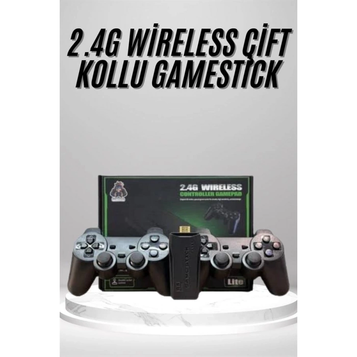 ÇOK SATAN 2.4g Uyumlu Kablosuz Çift Kol Atari Retro 20000 Oyun Game Stick